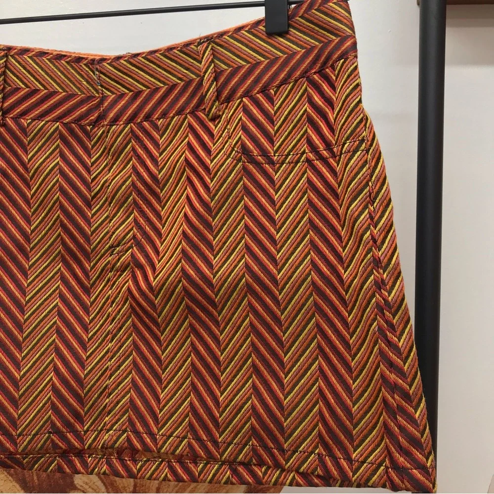 ALICE + OLIVIA 🧡 chevron retro mini skirt - Picture 6 of 16